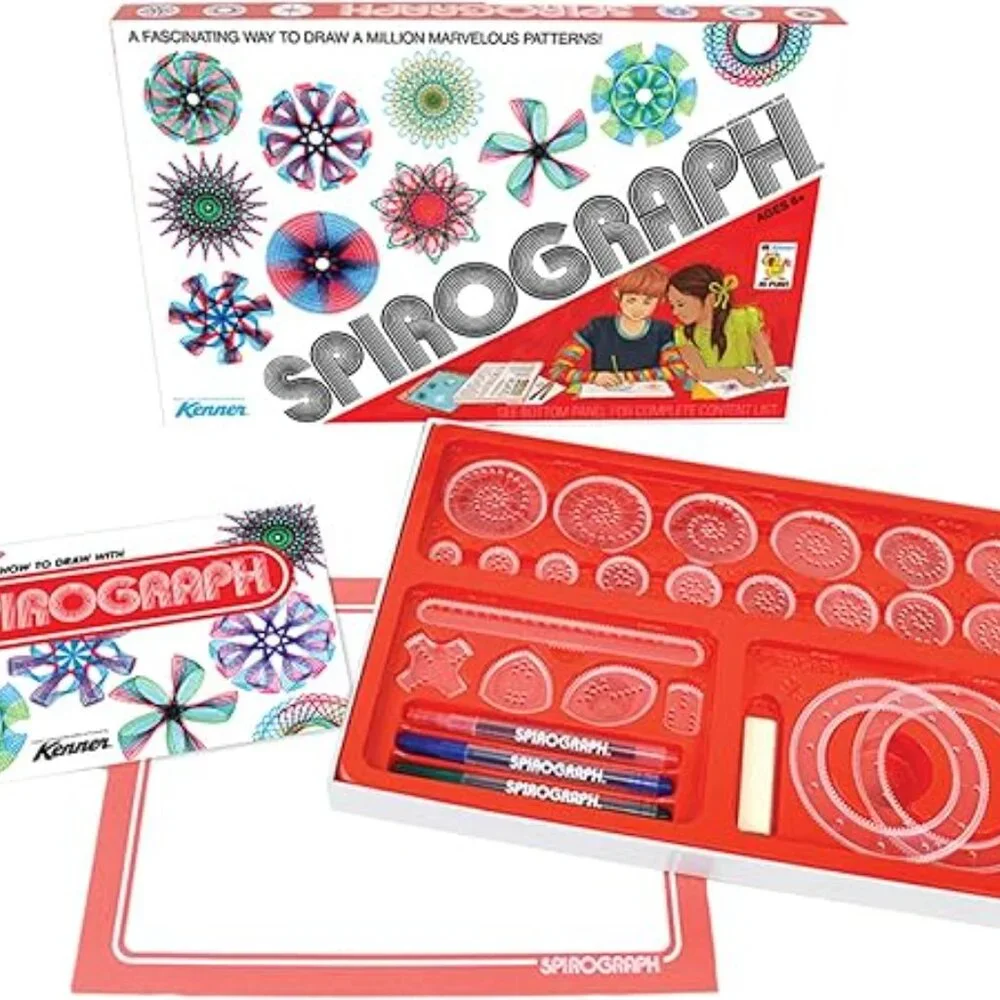 Spirograph Retro Toys Crafts Drawing Art Supplies Kit gift Scrapbooking school c